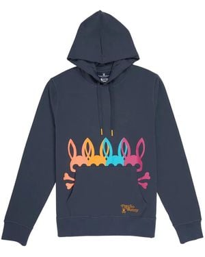 Psycho Bunny Lafayette Hooded Jumper - Blue
