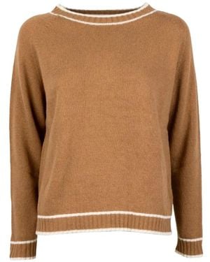Cinque Pullover Mit Gestreiften Raglanärmeln - Braun