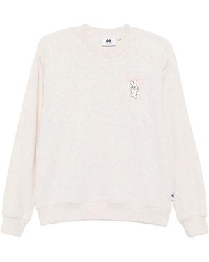 Chocoolate Logo-Embroidered Sweatshirt - White