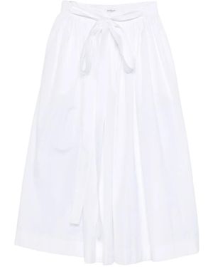 Ermanno Scervino Tie-Waist Midi Skirt - White