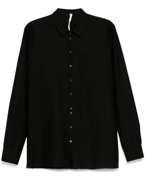 Label Under Construction Raw Edge Shirt - Black