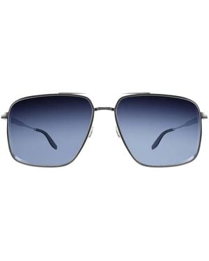 Barton Perreira Scaramanga Square-Frame Sunglasses - Blue