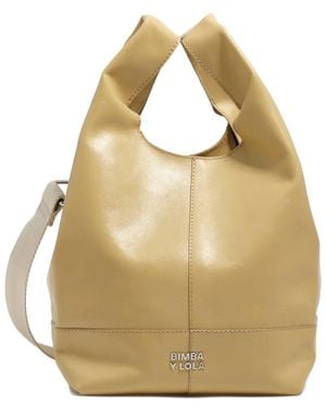 Bimba Y Lola Medium Paper Tote Bag - Metallic