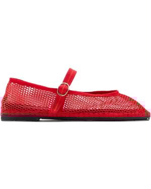Flabelus Isabella Mesh Strap Espadrilles - Red