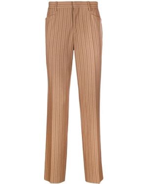 Moschino Stripe-Pattern Tailored Pants - Natural