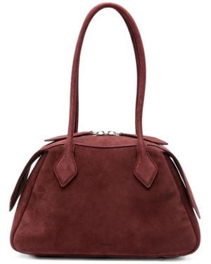 MINOBOSSI Angie Suede Shoulder Bag - Red