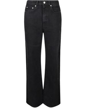 Stella McCartney Lace-Insert Jeans - Black