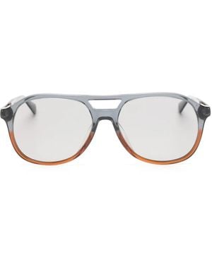 Brunello Cucinelli Double-Bridge Sunglasses - White
