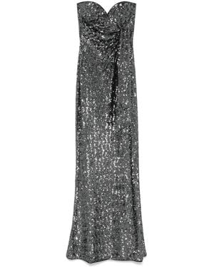 La Petite Robe Di Chiara Boni Sequinned Maxi Dress - Grey