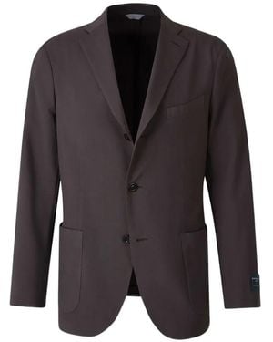 Boglioli Single-Breasted Notch-Lapel Jacket - Black