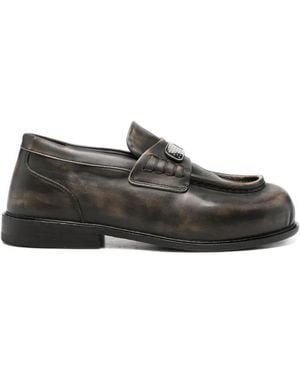 PDF Logo-Plaque Loafers - Gray