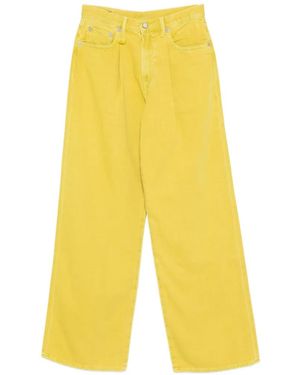 R13 Vaqueros Damon Con Pinzas - Amarillo