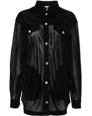 Moschino Semi-Sheer Shirt - Black