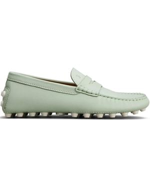 Tod's Mocassini Con Dettaglio Zigrinato - Verde