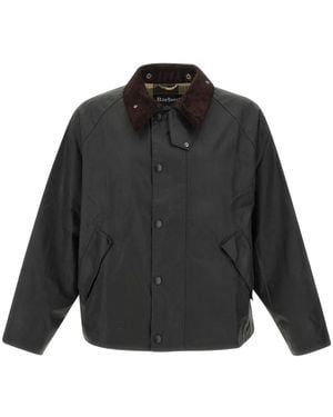 Barbour Transport Waxed Jacket - Black