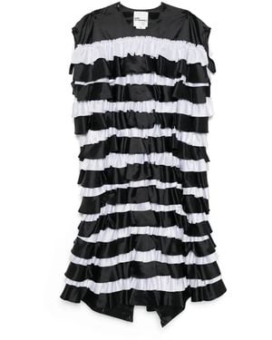 Noir Kei Ninomiya ラッフル ドレス - ブラック