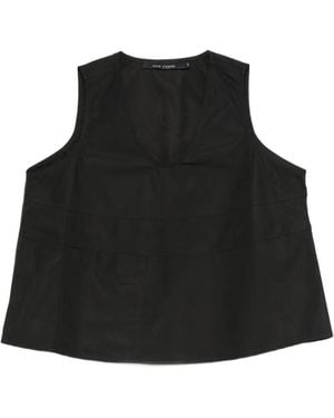 Sofie D'Hoore Brambel V-Neck Sleeveless Top - Black