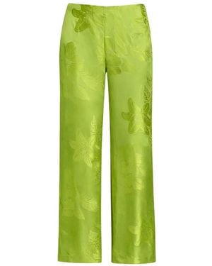 retroféte Antoinette Floral-Pattern Pants - Green