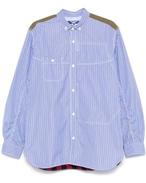 Junya Watanabe Panelled Shirt - Blue