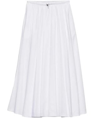 Prada Re-Nylon Pleated Skirt - White