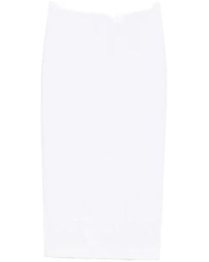 Max Mara Midi Pencil Skirt - White