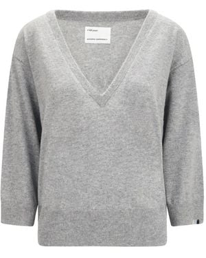 Extreme Cashmere Pearl Pullover Mit V-Ausschnitt - Grau