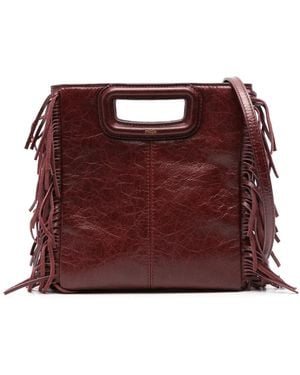 Maje M Handtasche Mit Fransen - Rot