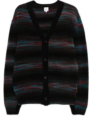 Paul Smith ストライプ カーディガン - ブラック