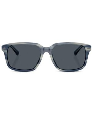 Brooks Brothers Rectangle-Frame Sunglasses - Gray