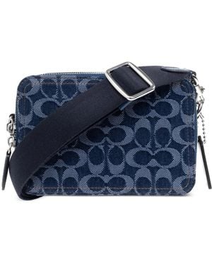 COACH Charter 19 Messenger Bag - ブルー