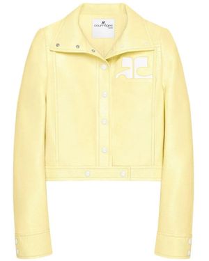 Courreges Reedition Vinyl Jacket - Yellow