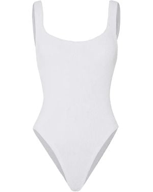 Hunza G Costume Da Bagno Con Scollo Quadrato - Bianco