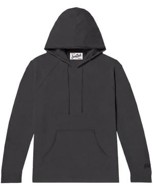 MC2 Saint Barth Long-Sleeve Pocket Hoodie - Grey