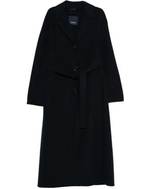 Max Mara Smmdama ベルテッドコート - ブラック