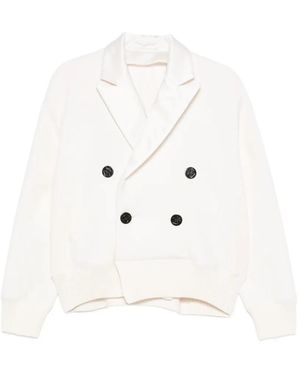 Sacai Cardigan À Boutonnière Croisée - White