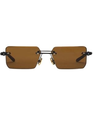 T Henri Eyewear Evija Square-Frame Sunglasses - Brown