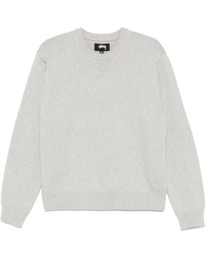 Stussy Logo-Print Jumper - White