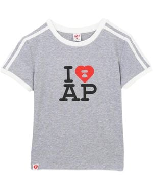 AAPE BY A BATHING AP Printed T-Shirt - Grey