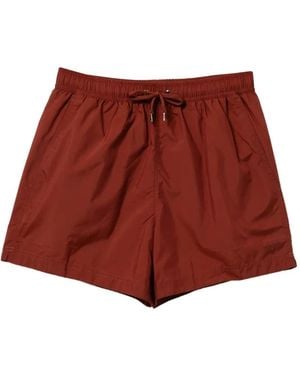 ZEGNA Drawstring Swim Shorts - Red