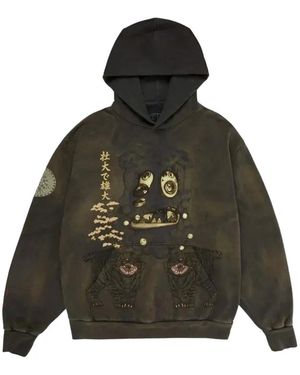 Travis Scott X Takashi Murakami Felpa Con Stampa Grafica - Verde