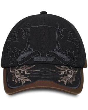 Umbro X Slam Jam Laurel Embroidered-Graphic Cap - Black