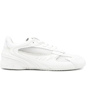 Cesare Paciotti Logo-Embroidered Trainers - White