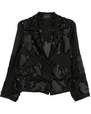 Biyan Sequin Embellishment Jacket - Black