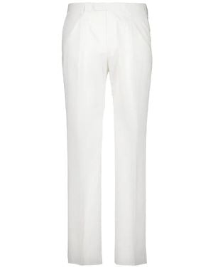 Boglioli Cotton Flared Trousers - White