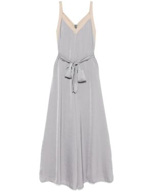 MOUTAKI Pleated Jumpsuit - Grey