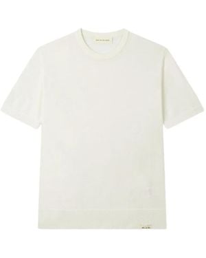 MAN ON THE BOON. Camiseta con cuello redondo y manga corta - Blanco