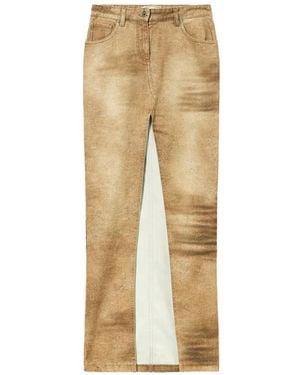 Blumarine Printed Skirt - Natural