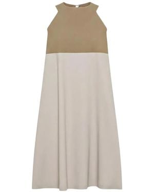 Rrd Colour-Block Mini Dress - Natural