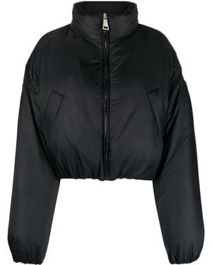 Khrisjoy Zipped Cropped Jacket - Black