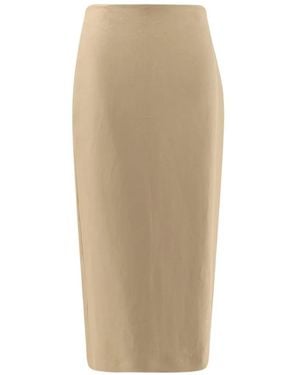 Max Mara Linen Veranda Skirt - Natural